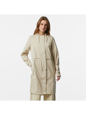 Rains String W Parka W3 Kadın Krem Yağmurluk