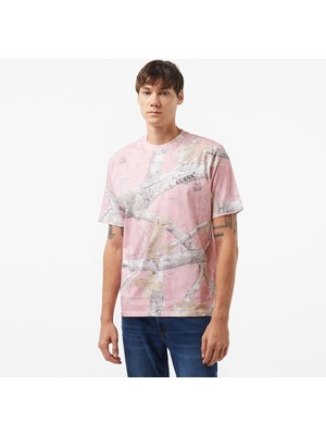 Guess Go Realtree St James Jersey 180 Erkek Mavi T-Shirt