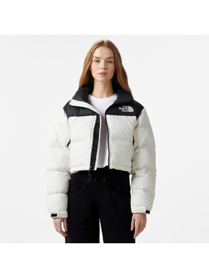 The North Face Nuptse Kadın Beyaz Ceket