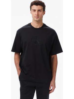 Calvin Klein Jersey Erkek Siyah T-Shirt