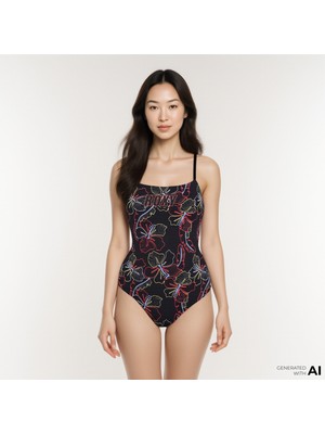 Roxy Active Basic One Piece Pt Kadın Siyah Mayo