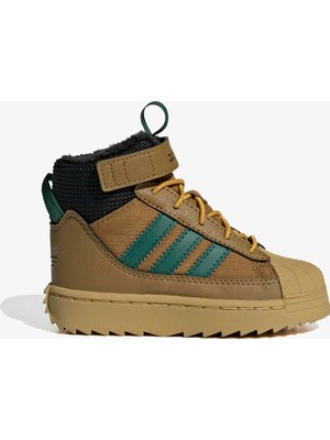 Adidas Superstar Winter Trek Bebek Kahverengi Ayakkabı