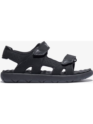 Timberland Perkins Low Arkadan Bantlı Çocuk Siyah Sandalet