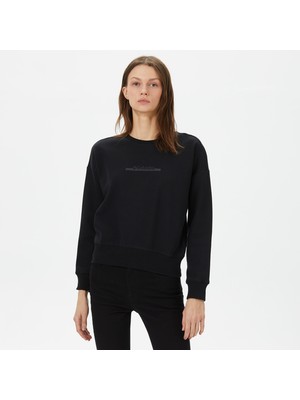 Columbia Bar Split Kadın Siyah Günlük Sweatshirt
