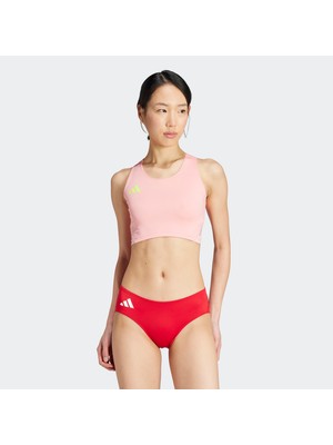 Adidas Essentials Running Crop Kadın Pembe Koşu Bra