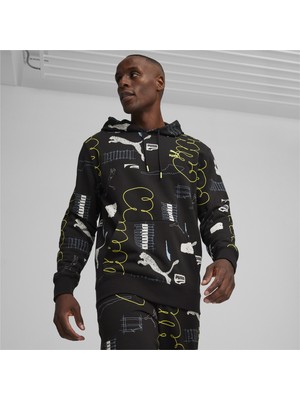 Puma Brand Love Erkek Siyah Hoodie