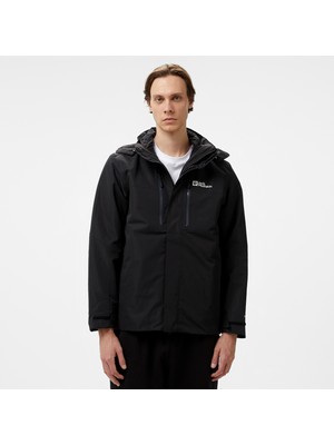 Jack Wolfskin Texapore 3in1 Erkek Siyah Ceket