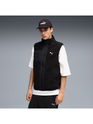 Puma Reversible Sherpa Vest Erkek Siyah Ceket