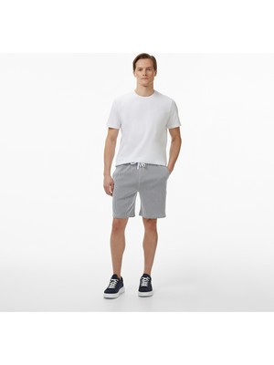 Nautica Erkek Lacivert Regular Fit Çizgili Şort