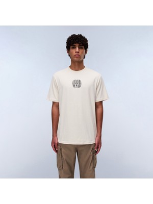 Napapijri Erkek Beyaz T-Shirt