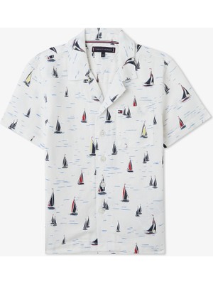 Tommy Hilfiger Çocuk Beyaz Gömlek