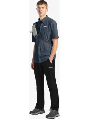 Jack Wolfskin Vandra S|s Shirt  Erkek Lacivert Gömlek