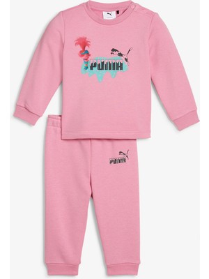 Puma x Trolls Crew Bebek Pembe Eşofman Takımı