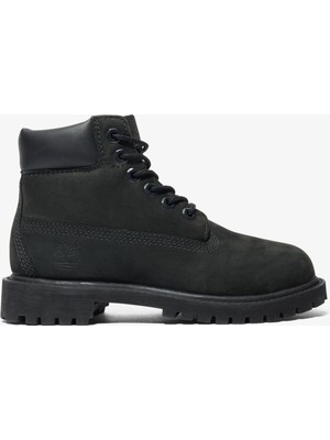 Timberland Premium 6 Inch Lace Up Çocuk Siyah Bot