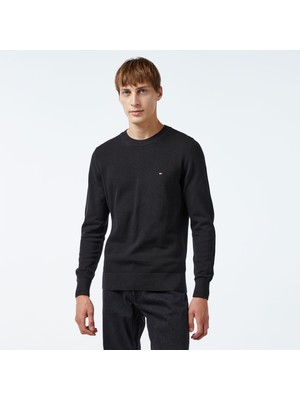 Tommy Hilfiger Erkek Siyah Triko