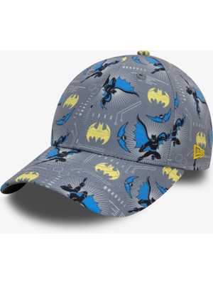 New Era Dc Batman All Over Print 9forty Çocuk Gri Şapka