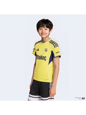 Adidas Fenerbahçe 25-26 Çocuk Sarı Futbol Deplasman Forması