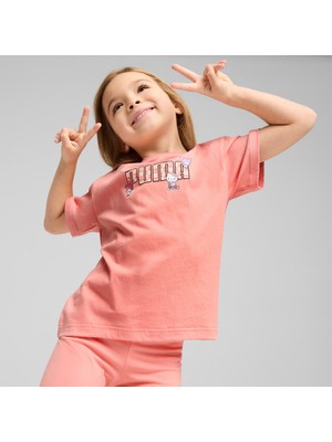 Puma x Hk&fr Graphic Çocuk Pembe T-Shirt