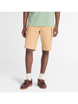 Timberland Brookline Poplin Cargo Erkek Krem Şort
