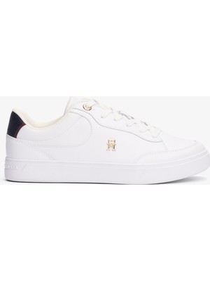 Tommy Hilfiger Essential Chic Court Rwb Kadın Beyaz Spor Ayakkabı