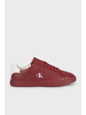 Calvin Klein Deri Logolu Sneaker Ayakkabı HW0HW032950KT Bayan Ayakkabı HW0HW03295 0kt
