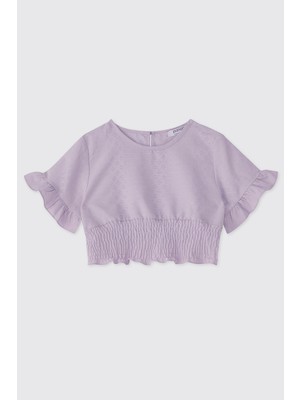 Panço Kız Çocuk Lila Bluz