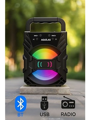 Vaelmont Mini Bluetooth Müzik Kutusu ve Ses Bombası, Taşınabilir ve Güçlü Sesli Bluetooth Hoparlör