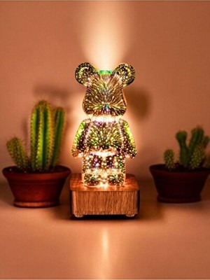Vaelmont Sevimli Teddy Bear Tasarımlı Yatak Odası Gece Lambası Masa ve Gece Lambası