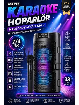 Vaelmont Kablolu ve Kablosuz Mikrofonlu Bluetooth Hoparlör ile Eğlenceyi Yüksek Tutu