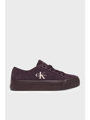 Calvin Klein Deri Karışımlı Logolu Sneaker Ayakkabı HW0HW03088VH2 Bayan Ayakkabı HW0HW03088 Vh2