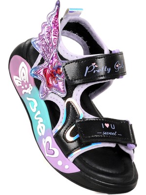 Kiko Kids Lug Cırtlı Kız Çocuk Sandalet