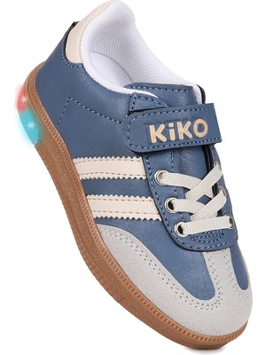 Kiko Kids Renis Günlük Cırtlı Işıklı Kız Çocuk Spor Ayakkabı