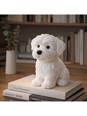 Solvéra Sevimli Köpek Figürlü LED Gece Lambası, Yumuşak Işık ve Dekoratif Tasarım