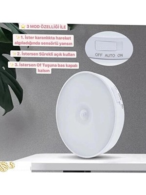 Normadia Vaelmont Manyetik Şarjlı Sensörlü LED Kabin ve Dolap Içi Aydınlatma Masa ve Gece Lambası