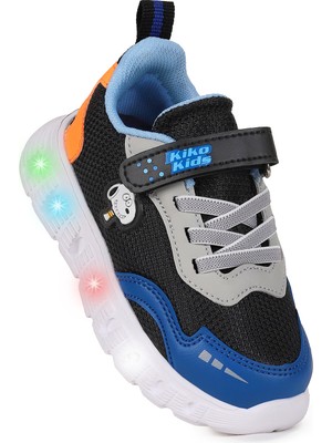 Kiko Kids Peras Işıklı Cırtlı Erkek Bebek Spor Ayakkabı