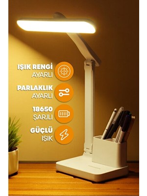 Vaelmont 3 Renkli Dokunmatik Masa Lambası - Telefon Standlı ve Kademeli Işık Seçeneğ