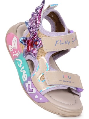 Kiko Kids Lug Cırtlı Kız Çocuk Sandalet