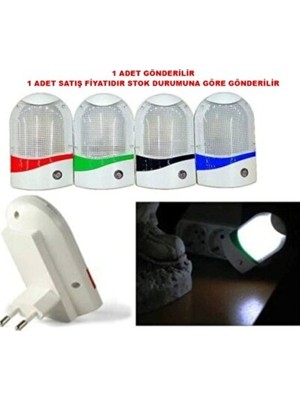Maison Luré Fotoselli 1W LED Gece Lambası, Otomatik Açma ve Kapanma Özelliği Masa ve Gece Lambası