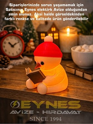 Vaelmont Yılbaşı Temalı LED Mumlu Masa Lambası, Yaratıcı Dekorasyon Masa ve Gece Lambası