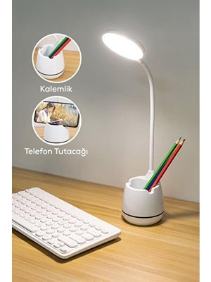 Normadia Vaelmont Çok Amaçlı Kalemlik ve Telefon Tutucu Masa Lambası Masa ve Gece Lambası