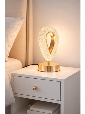 Vaelmont Enerji Tasarruflu Modern LED Abajur, Yatak ve Çalışma Ortamları Için Masa ve Gece Lambası