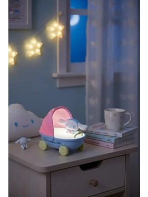 Orvessa Cinnamoroll Bebek Arabası Temalı LED Gece Lambası, Dekoratif ve Sevimli