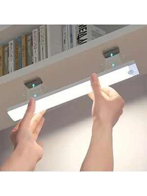 Solvéra Kablosuz LED Dolap ve Masa Lambası - 30 Cm, Beyaz Işık Masa ve Gece Lambası