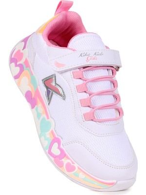 Kiko Kids Heart Günlük Cırtlı Kız Çocuk Spor Ayakkabı