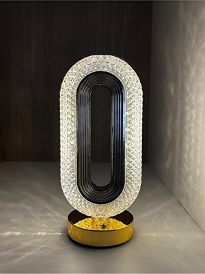 Orvessa Kristal Desenli LED Masa Lambası ile Şık ve Parlak Atmosfer Masa ve Gece Lambası