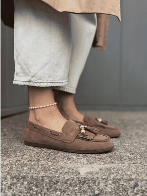 Bambi Kahve  Kadın Loafer Ayakkabı K01566004972