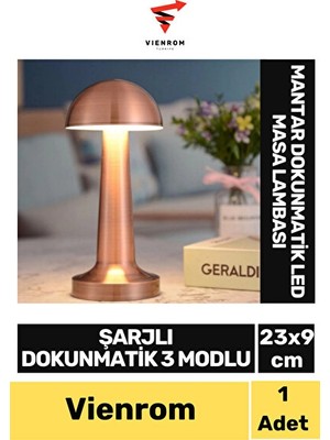 Vaelmont Mantar Temalı Dokunmatik Masa Lambası ile Modern ve Kullanışlı Aydınlatma