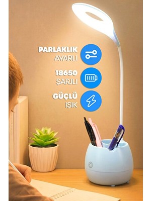 Vaelmont Ay Projeksiyonlu Şarjlı Masa Lambası - Atmosfer ve Okuma Işığı Masa ve Gece Lambası