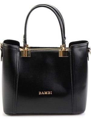 Bambi Siyah  Kadın El Çantası C06650265109