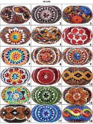 Normadia Vaelmont Otantik Mozaik Cam Avize ve Aplik, Şık ve Zarif Aydınlatma Masa ve Gece Lambası